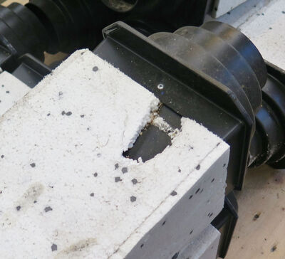 Aftræksrør med isolering 600x175x125 mm