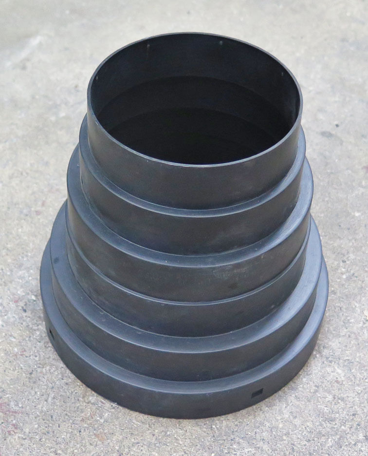 Overgangsstykke fra taghætte Ø160 mm