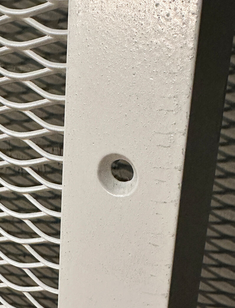 Stålramme med gitter 100x300 cm