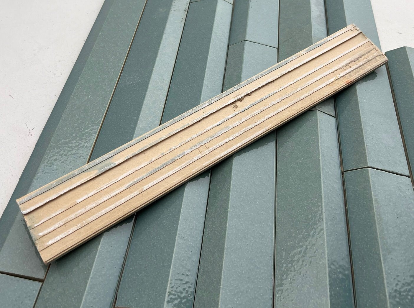 Turkis glaseret klinke