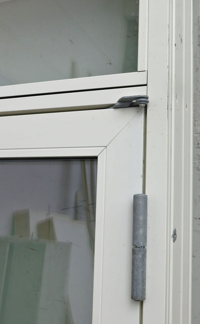 Høj terrassedør med top vindue