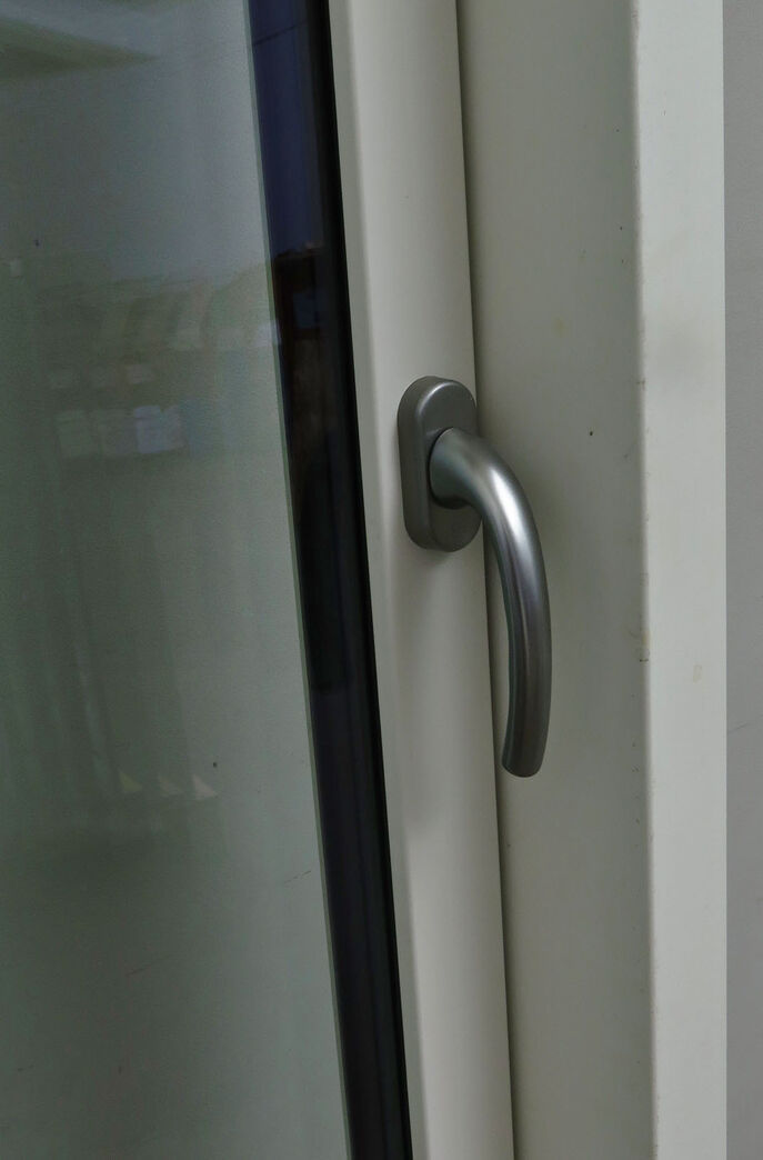 Høj terrassedør med top vindue