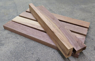 Valnødtræsstave 23x54x405mm