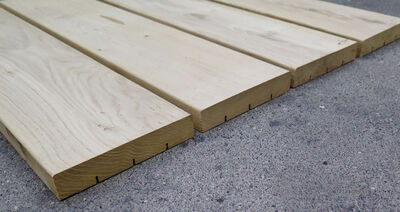 Egetræs terrassebrædder - 30x160x700mm