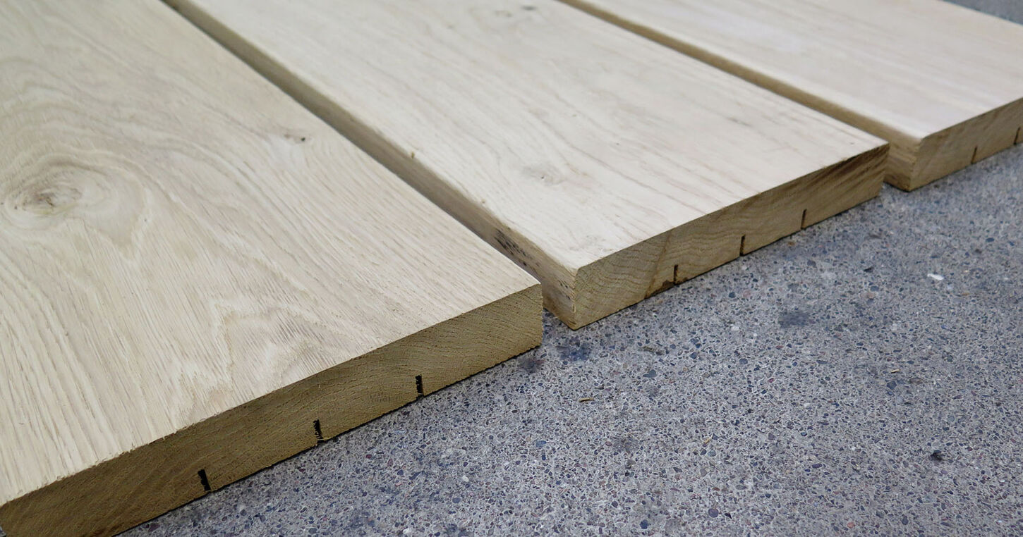Egetræs terrassebrædder - 30x200x610mm - 2 sortering Egetræs terrassebrædder - 30x200x610mm - 2 sortering