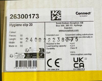 Ecophon Hygiene Clip 20