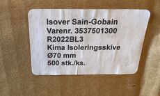 Kima Isoleringsskive Ø70 mm 400 stk