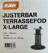 Raw x large justerbar terrassefod - 15 stk