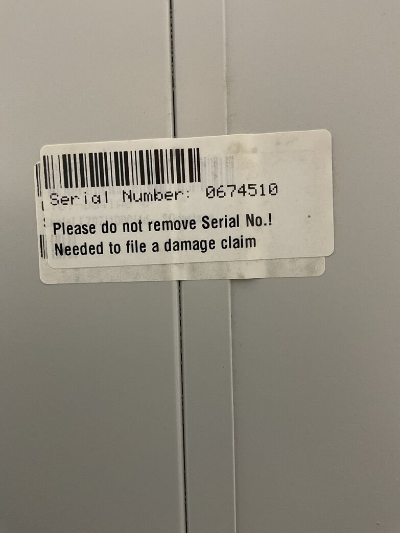 Metalskab med 4 låger