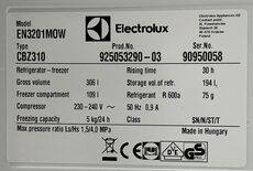 Fritstående Electrolux Køle/Fryseskab 194/109 liter
