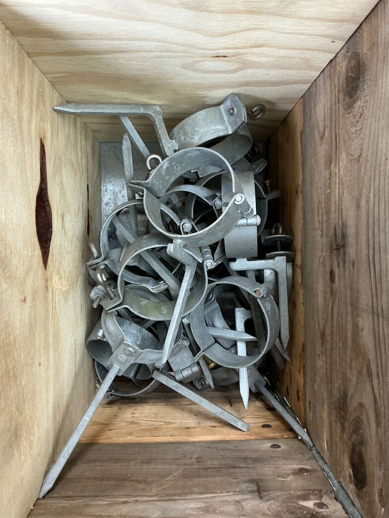 Hængselstift t/mur galv. Ø 85 mm