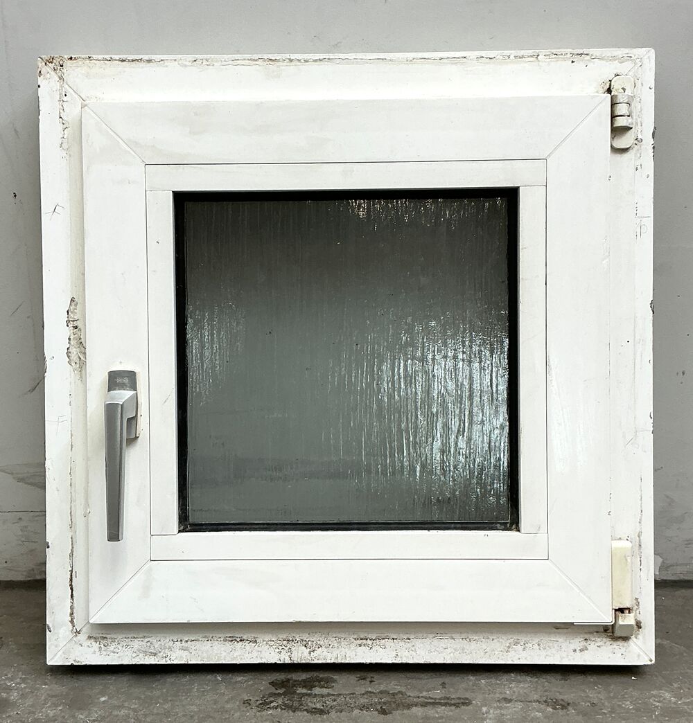 Plast sidehængt/kip termovindue 59x59 cm. matteret