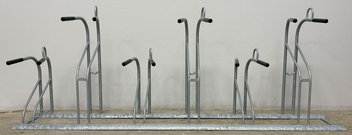 Cykelstativ - 6 cykler - 225 cm