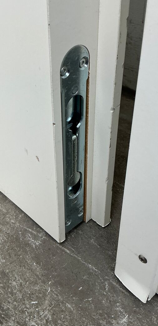 Dobbeltdør med glas uden karm