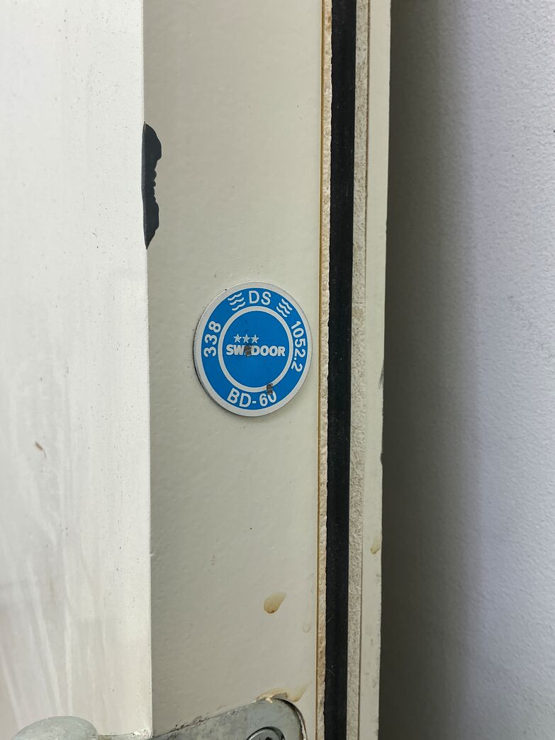 BD60 branddør uden karm