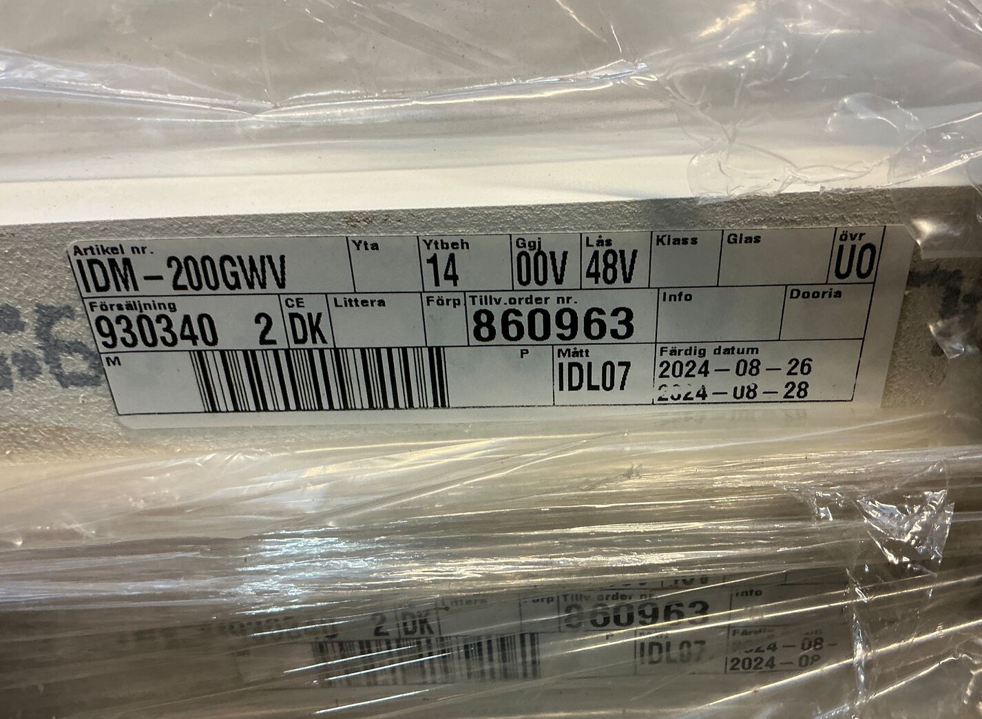 22 stk  Swedoor M7 - højde 200 cm - uden karm