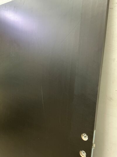 Sort BD30/db35 brand-/lyddør m/karm vh.