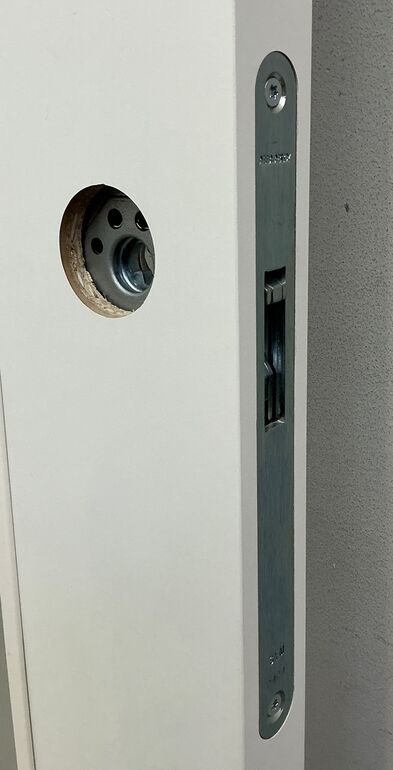 M7 Skydedør m/glas - u/skinne