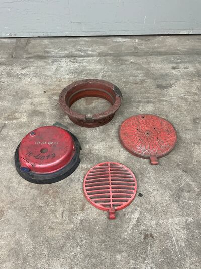 4 stk. støbeforme fra Holbæk Jernstøberi