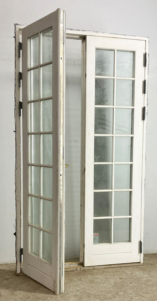 Dobbelt terrassedør med karm