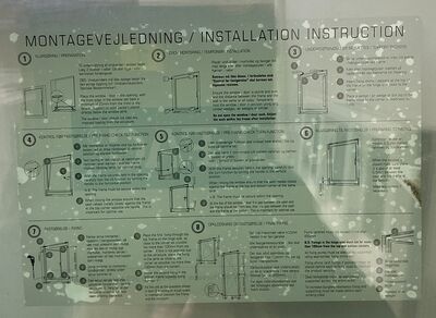 Sort 2-fags energivindue m/lamineret glas