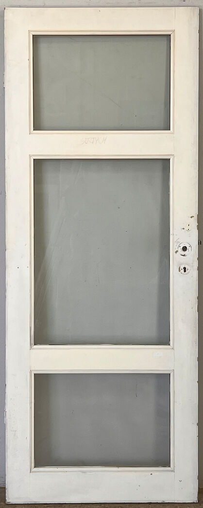 Fyldningsdør med glas uden karm