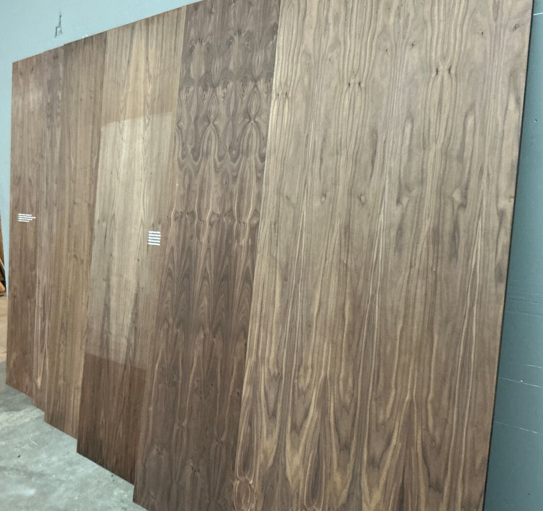 6 stk Fineret valnød plade