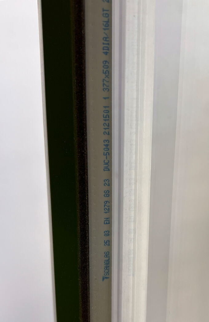 Termovindue med 3-lags glas