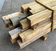 16 stk Parti brugt trykimprægneret tømmer 12,5x12,5x160/200/250 cm