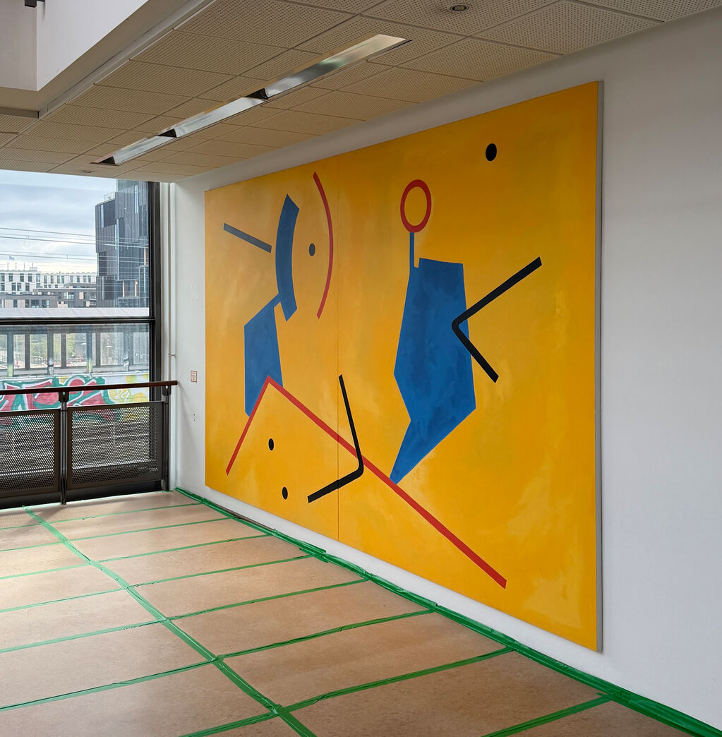 Originalt håndmalet diptykon 414x234 cm
