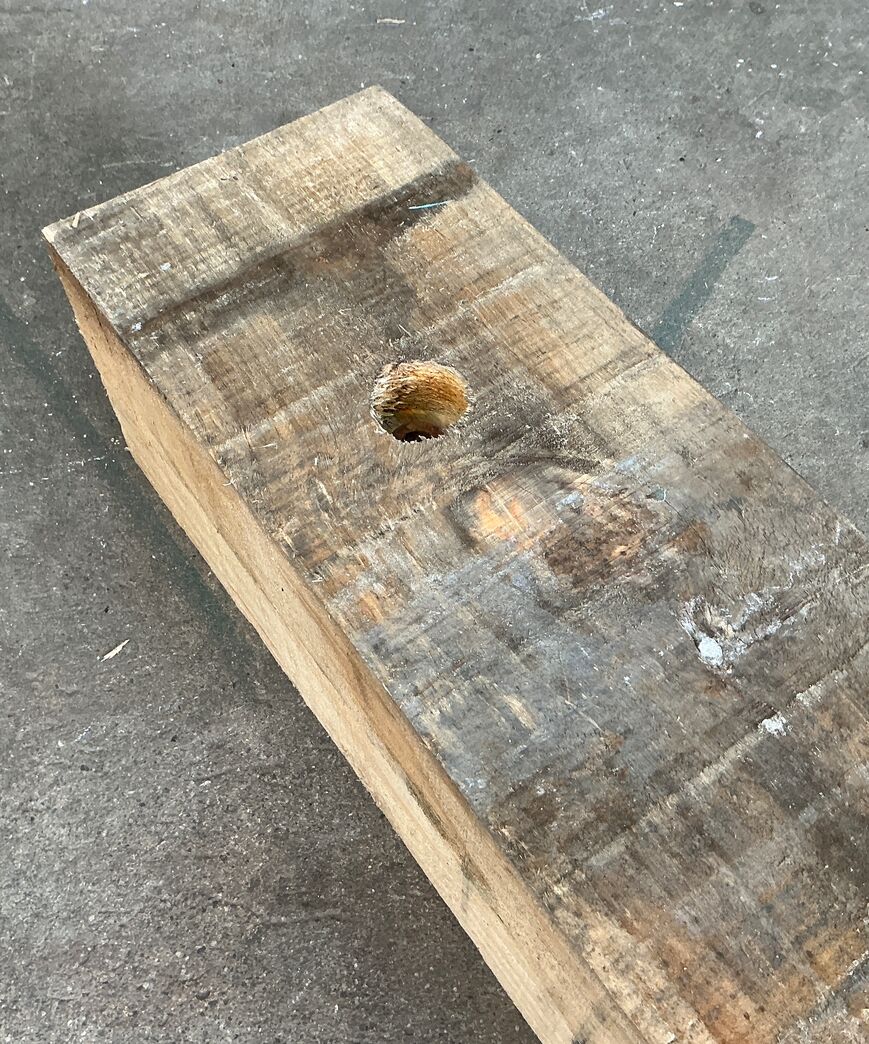 20x20 cm tømmer fra vindmølletransport 90 cm