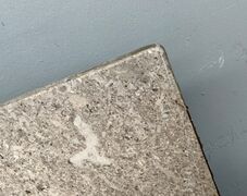 Terrazzo hjørneplade fra 60'er køkken 66,4x62,2cm