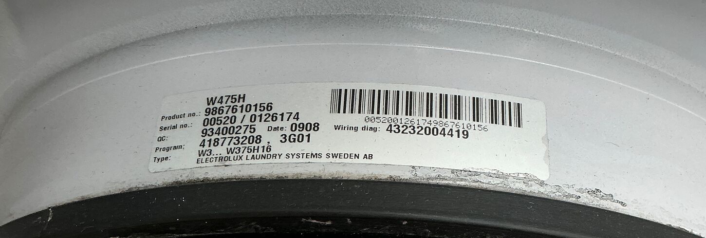 Brugt industri vaskemaskine Electrolux