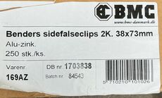 BENDERS sidefalseclips 2K. ALU-ZINK 300 stk