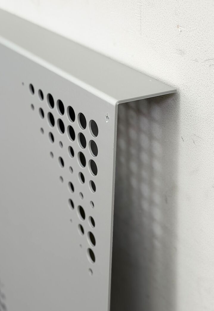 Aluminiumsplade med hulmønster 1200x1195 mm