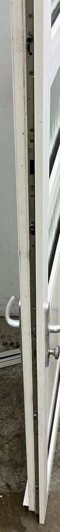 Facadedør i plast med 3 ruder hh - 209 cm