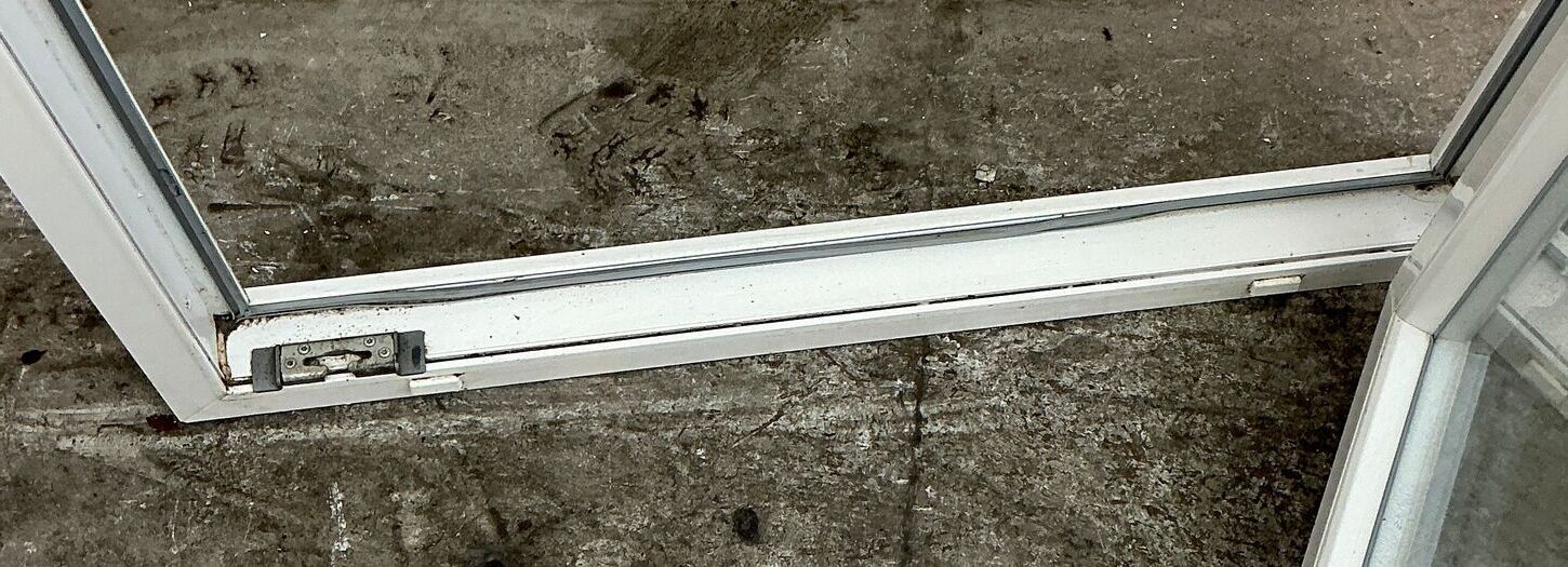 Terrassedør i plast hh. - 89 cm