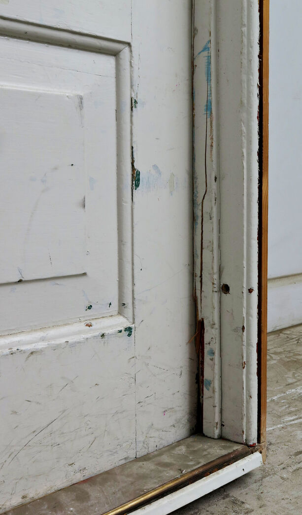 Skoledør fra Amager Fælled Skole.