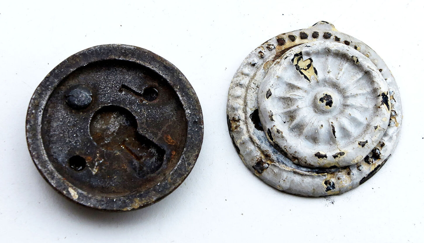 Nøgleskilte i støbejern - flad model