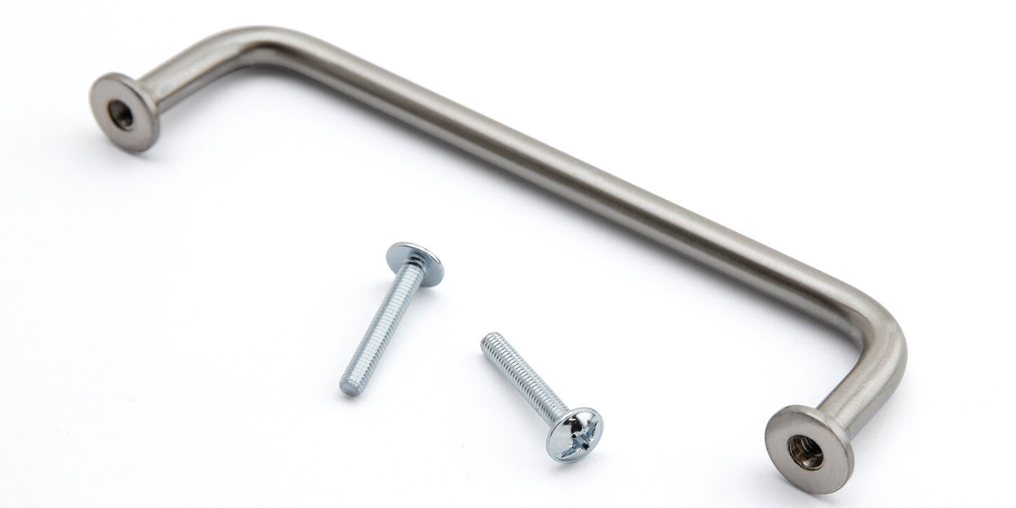 Klassisk bøjlegreb 87mm - mat krom