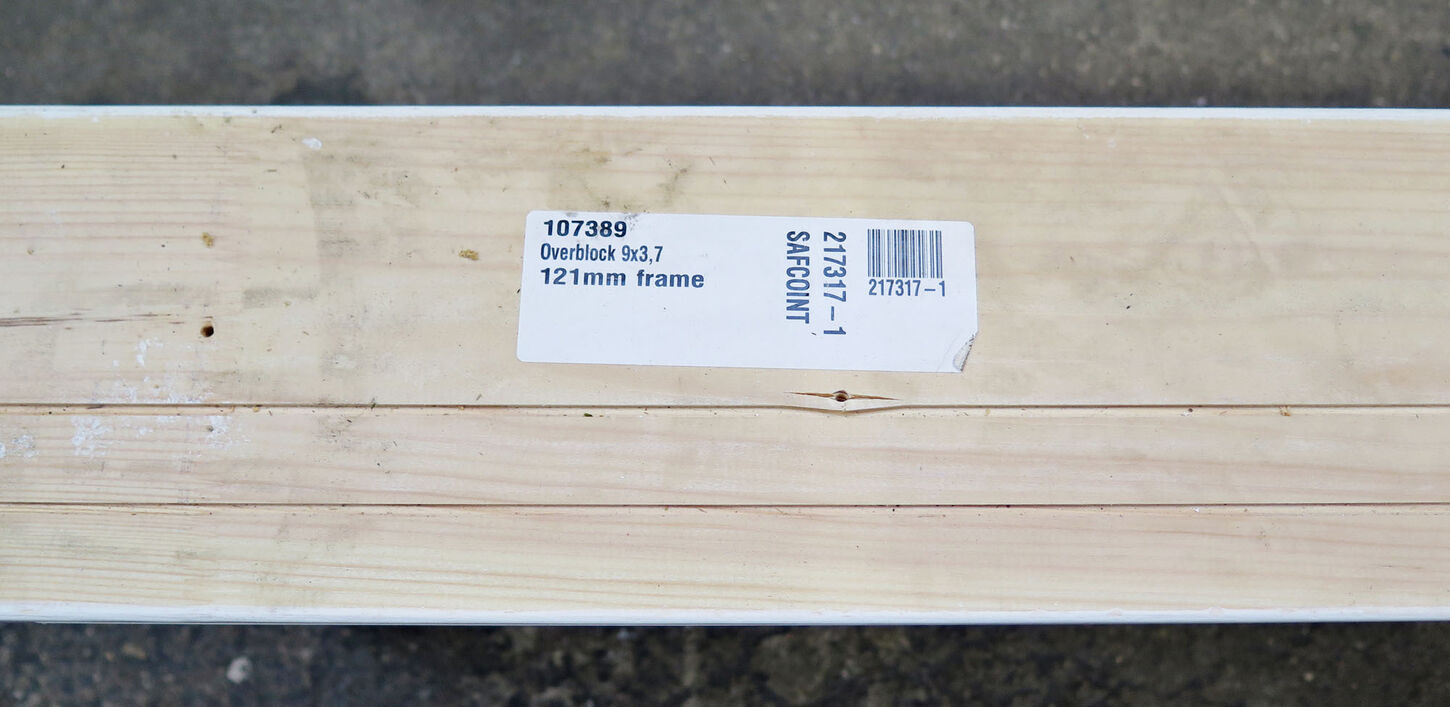 Overstykke til branddøre