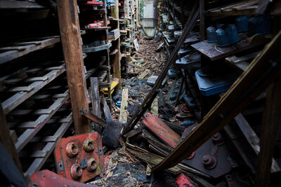 Vægdekoration, stor støbekliché på plade