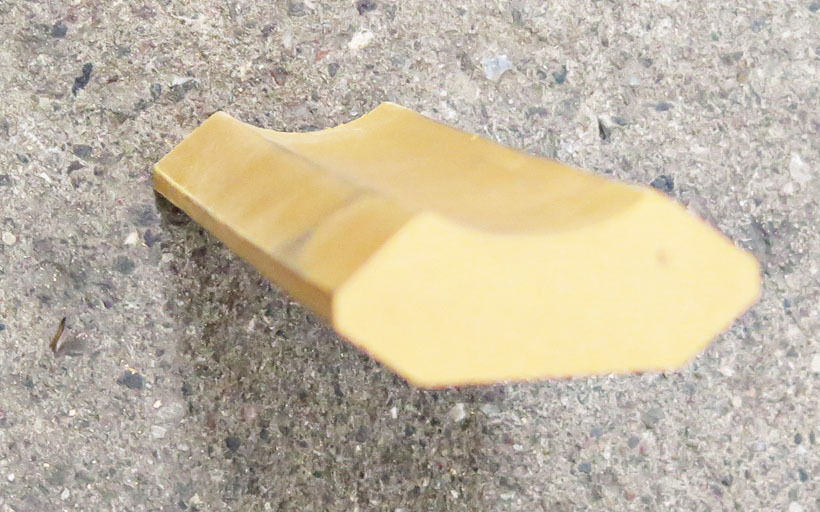 Hulkehlliste, gul klinke, 14,9cm