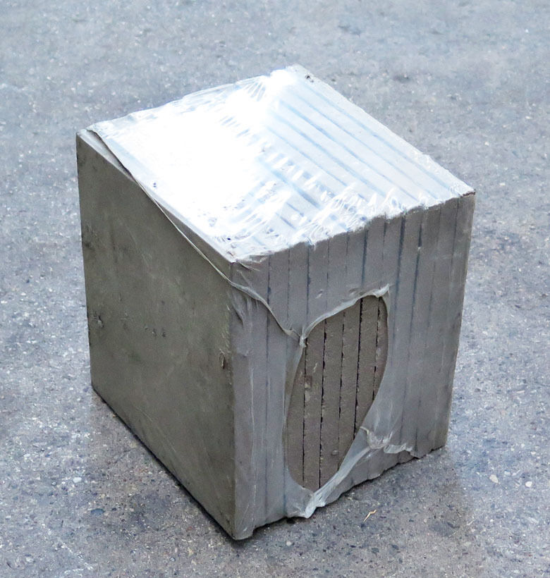 Grå klinke, 19,5x19,5cm