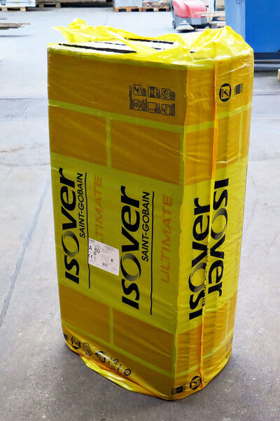 Mineraluldsplade med sort Alu, 60mm