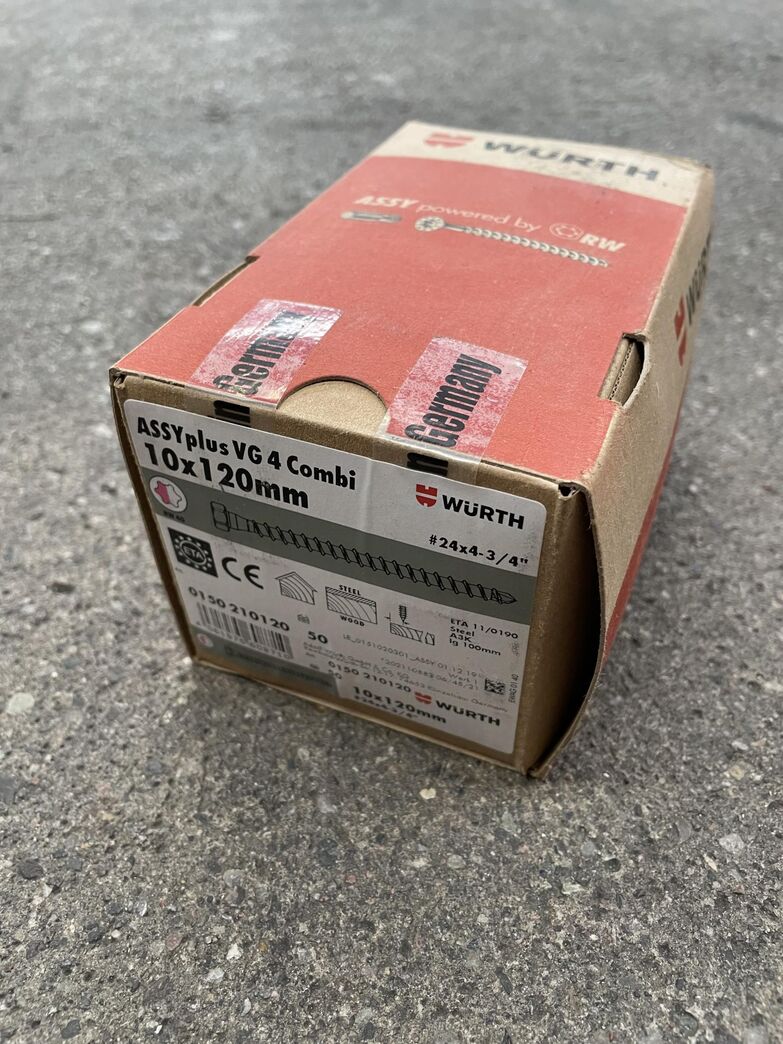 WURTH Combi-træskrue 10x120mm 50 stk