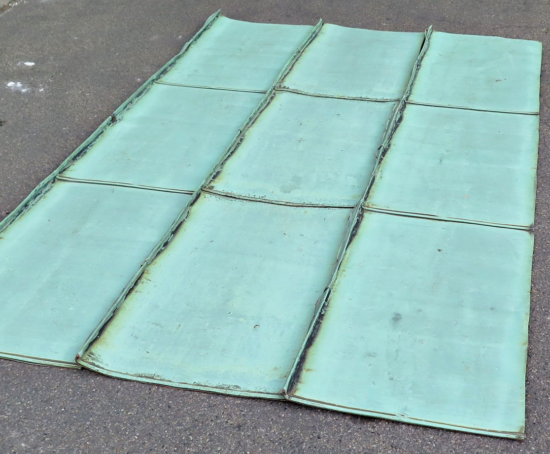 Irret kobberplade 220 - 260 cm