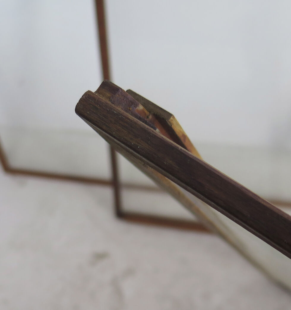 Forsats i teak / billedramme