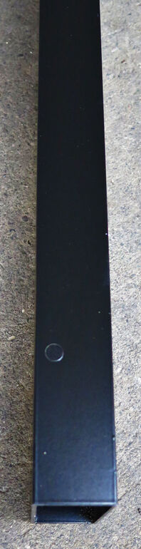 Aluprofil rektangulært 2,5x40x100mm 2870mm lang