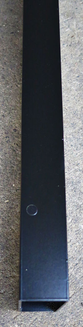 Aluprofil rektangulært 2,5x40x100mm 2870mm lang